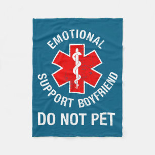Do Mens Not Pet Emotional Support Fleece Blanket