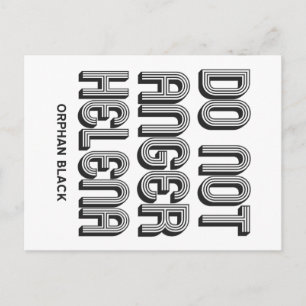 Do Not Anger Helena Postcard