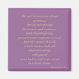 Do Not Be Anxious (peachy) Magnet