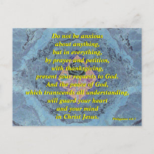 Do Not Be Anxious (rose) - Postcard