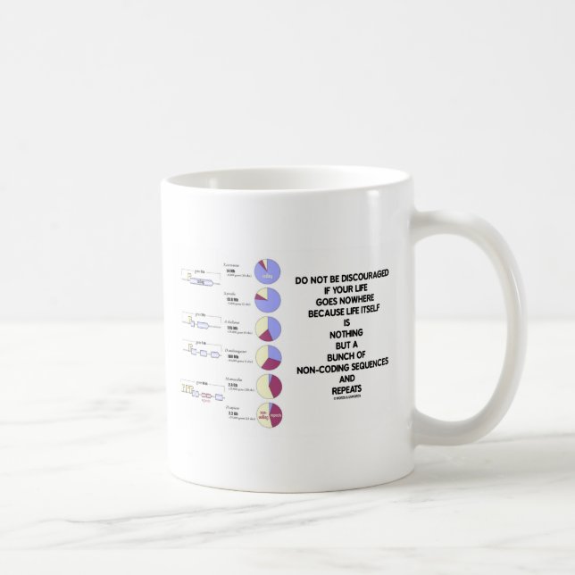 Do Not Be Discouraged Life Non-Coding Sequences Coffee Mug (Right)