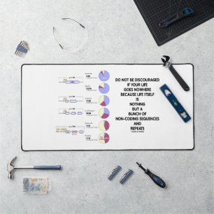 Do Not Be Discouraged Life Non-Coding Sequences Desk Mat
