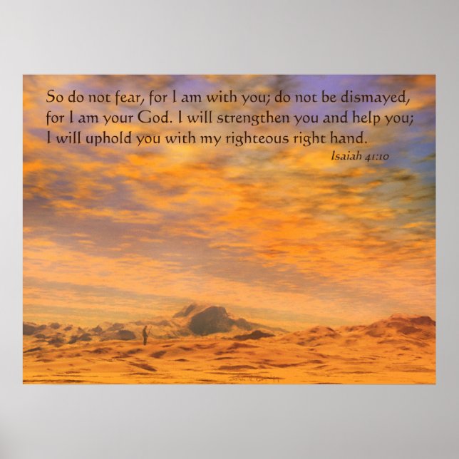 Do not be dismayed poster (Front)