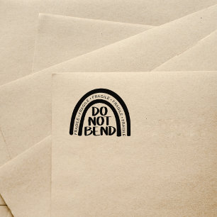 Do not Bend, Fragile, Small Business Packaging  Rubber Stamp