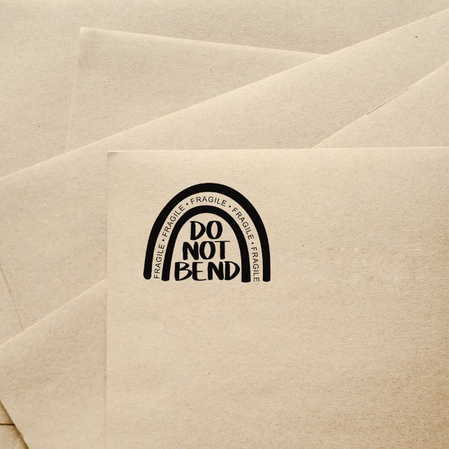 Do not Bend, Fragile, Small Business Packaging  Rubber Stamp (Creator Uploaded)