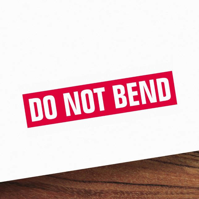 Do not bend self-inking stamp (Creator Uploaded)