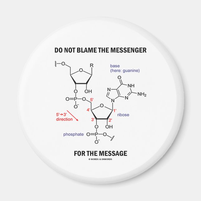 Do Not Blame The Messenger For The Message Magnet (Front)