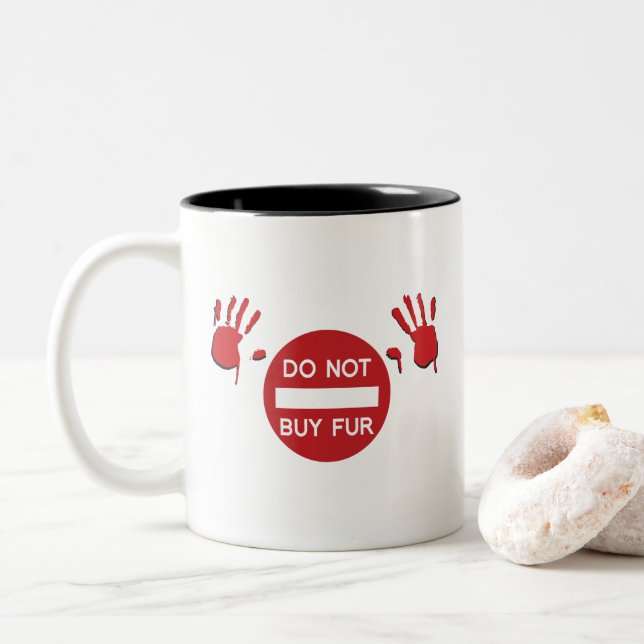 Do not buy Fur Two-Tone Coffee Mug (With Donut)