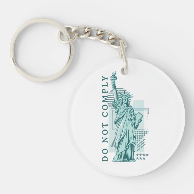 Do Not Comply Key Ring (Front)