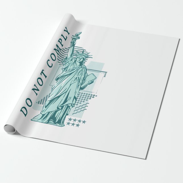 Do Not Comply Wrapping Paper (Unrolled)