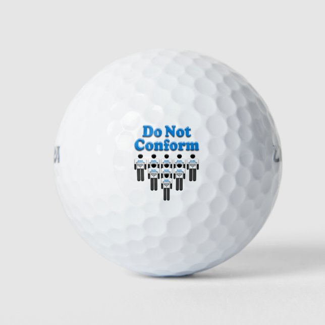 Do Not Conform Golf Balls (Front)
