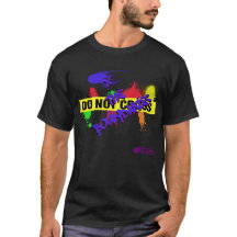 Do Not Cross/X the Boundaries Men's Black T-Shirt