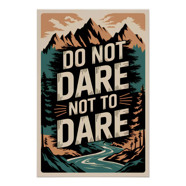 Do not dare not to dare poster (Front)