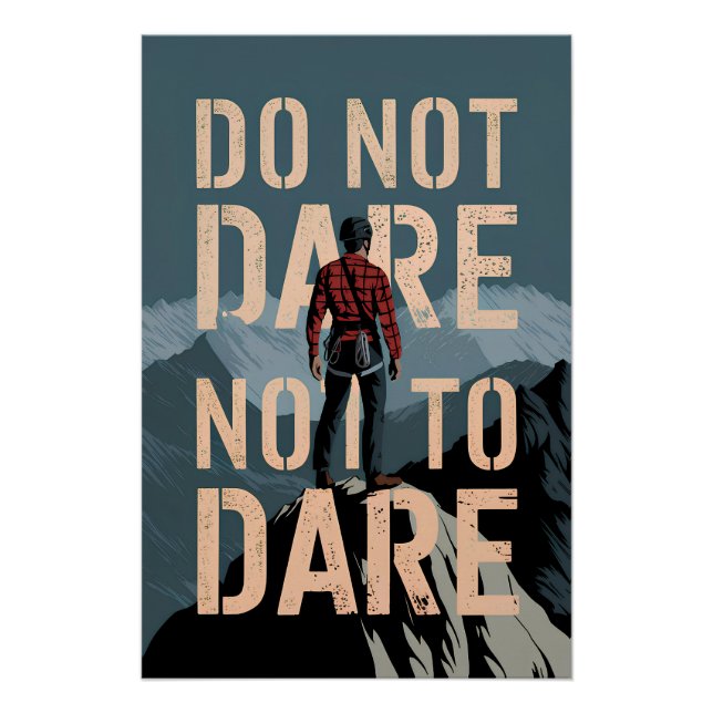 Do not dare not to dare poster (Front)