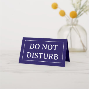 DO NOT DISTURB   4" x 3.5" Folded Place Card
