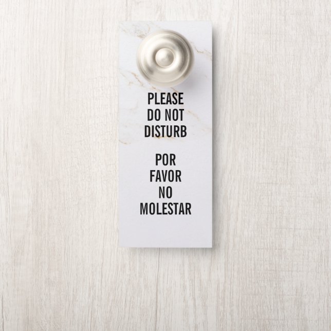 Do Not Disturb Door Hanger (On Knob)
