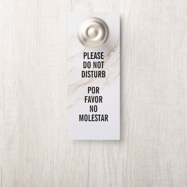 Do Not Disturb Door Hanger (On Knob)