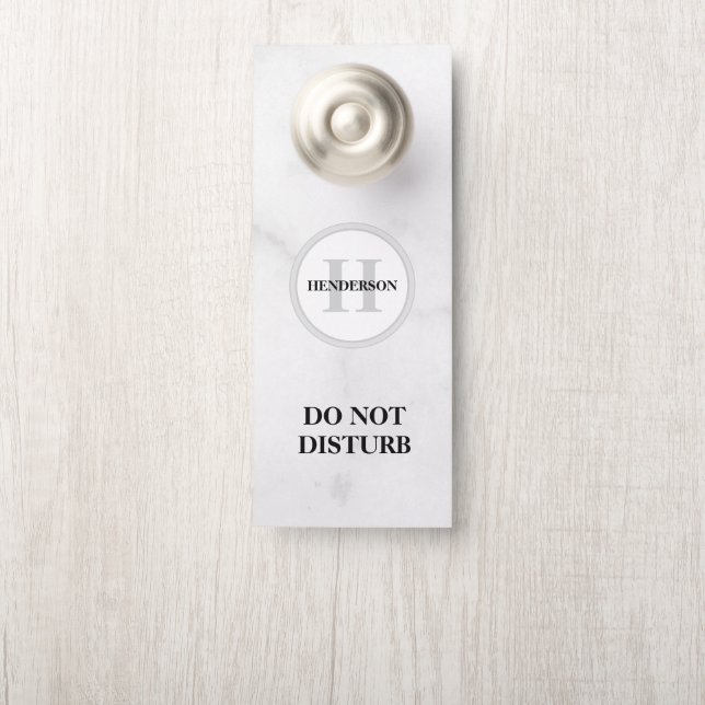 Do Not Disturb Door Hanger (On Knob)