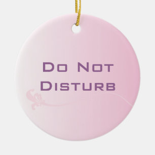 Do Not Disturb Door Hanger Ceramic Ornament