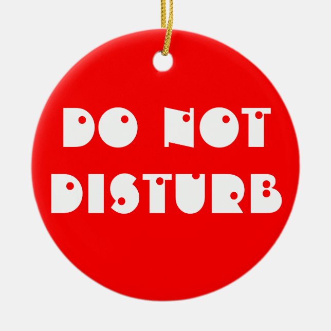 Do Not Disturb/Enter Door Hanger Ornament (Front)