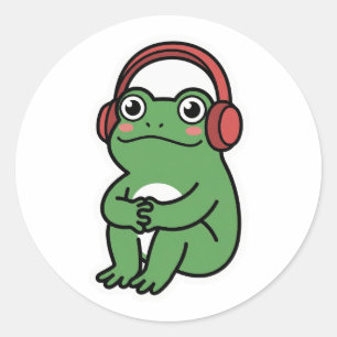 Do Not Disturb Frog Classic Round Sticker