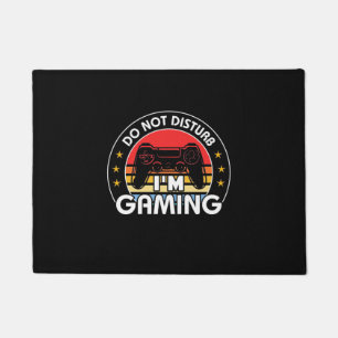 Do Not Disturb I Am Gaming Doormat
