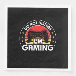 Do Not Disturb I Am Gaming Napkin