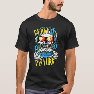 Do Not Disturb I'm Gaming Skull Video Gamer Boys B T-Shirt
