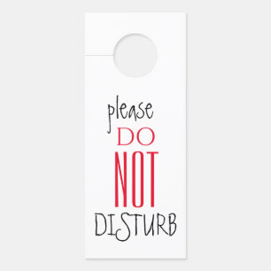 Do Not Disturb / Knock First Door Hanger