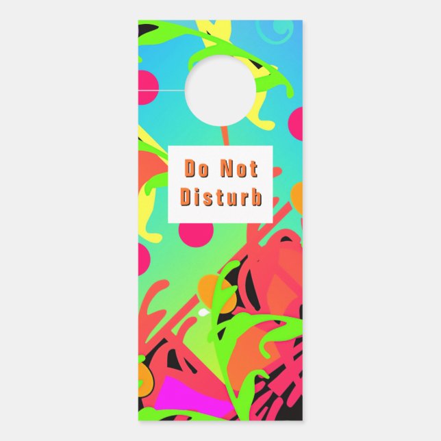 Do Not Disturb Leaf Embellisihment  Door Hanger (Front)