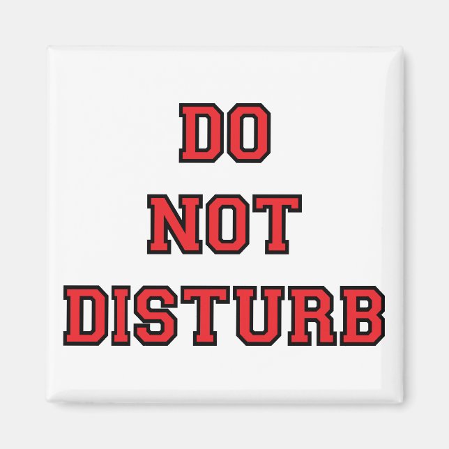 Do Not Disturb Magnet (Front)