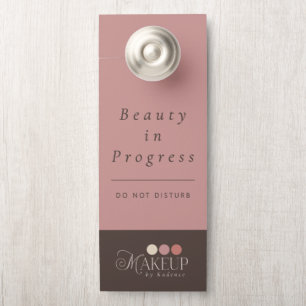 Do Not Disturb Makeup Artist Door Hanger