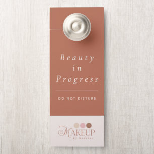 Do Not Disturb Makeup Artist Door Hanger