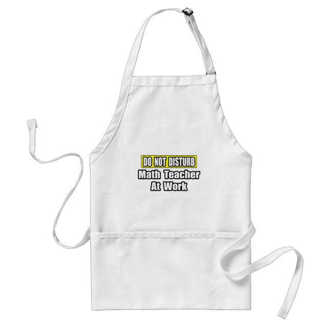 Do Not Disturb...Math Teacher At Work Standard Apron (Front)