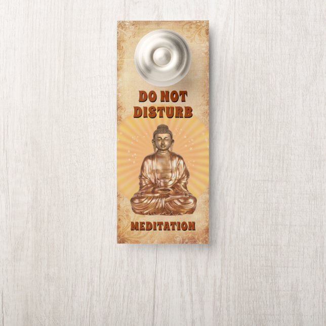 Do not disturb Meditation Door Hanger (On Knob)