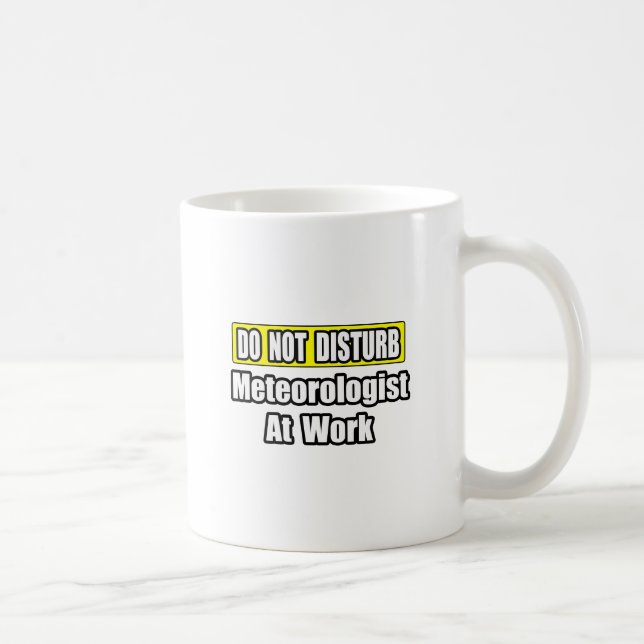 Do Not Disturb...Meteorologist At Work Coffee Mug (Right)