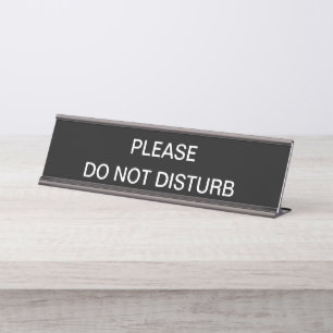 Do Not Disturb Office Privacy Desk Plaque Name Plate