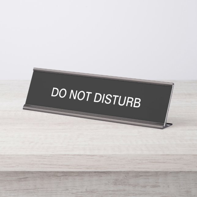 Do Not Disturb Office Privacy Notice Desk Name Plate (Front)