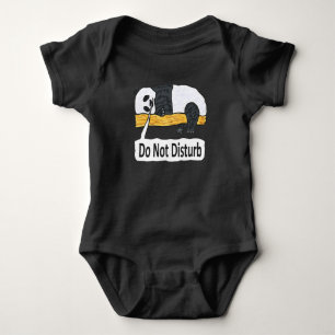Do Not Disturb Panda Baby Bodysuit