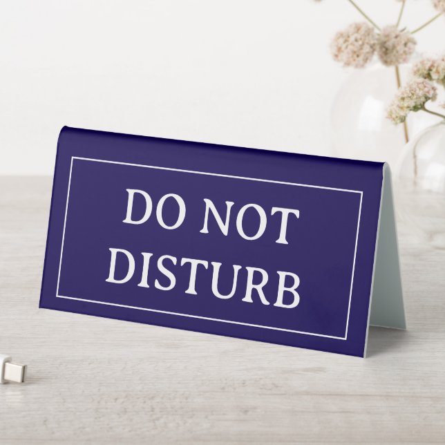 DO NOT DISTURB | Plastic 6" X 3" Table Tent Sign (In SItu (Table))