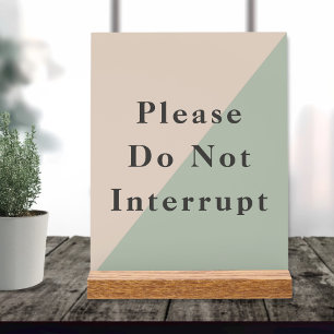 Do Not Disturb Quiet Space Productivity Acrylic Sign