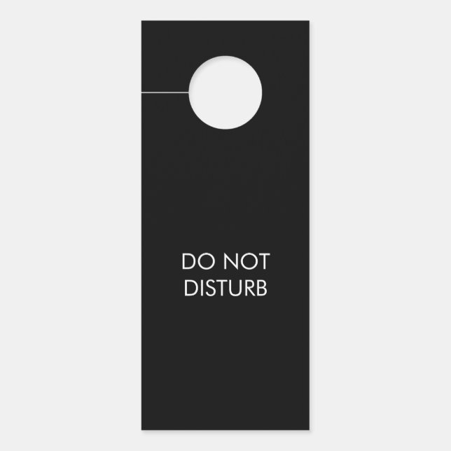 Do not Disturb, Zoom Call custom text double sided Door Hanger (Front)