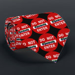Do Not Enter - Chametz Tie<br><div class="desc">"Jewish Expressions, " offers a shopping experience as you will not find anywhere else. Make yourselves at home. Tell your friends about us and send them our link:  http://www.zazzle.com/YehudisL?rf=238549869542096443*</div>