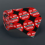 Do Not Enter - Chametz Tie<br><div class="desc">"Jewish Expressions, " offers a shopping experience as you will not find anywhere else. Make yourselves at home. Tell your friends about us and send them our link:  http://www.zazzle.com/YehudisL?rf=238549869542096443*</div>