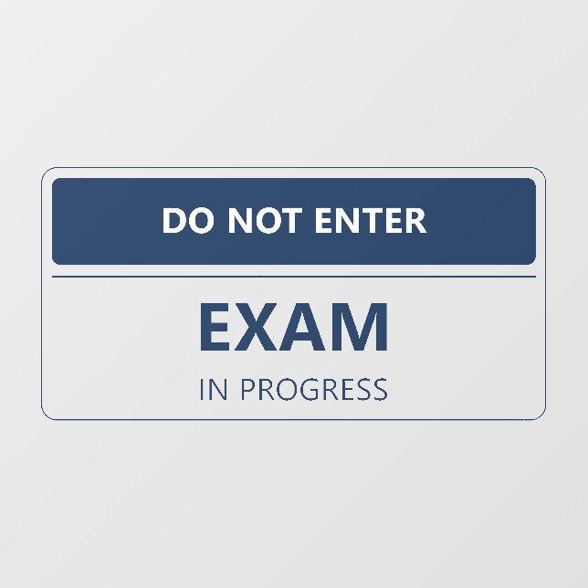 Do Not Enter Medical Room (Sheet)