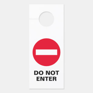 Do Not Enter Door Signs Hangers Zazzle Com Au