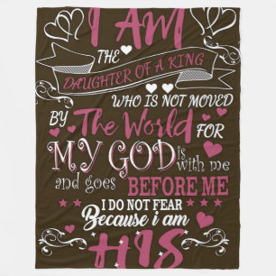 Do Not Fear" Religious Fleece Blanket