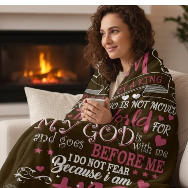 Do Not Fear" Religious Fleece Blanket (Creator Uploaded)
