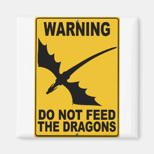Do Not Feed the Dragons Magnet
