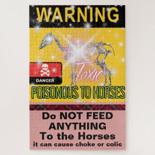 DO NOT FEED THE HORSES JIGSAW PUZZLE